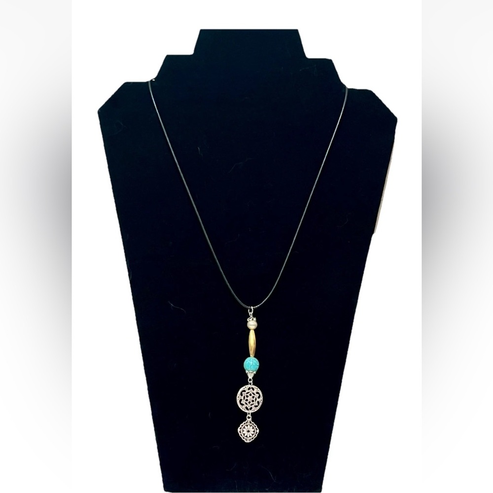 Hand Crafted Silver and Turquoise Necklace